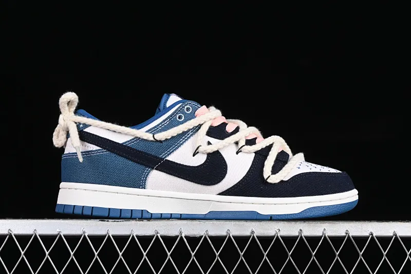 All categories Nk SB Dunk series Nk SB Dunk Low low-top sneakers J version Nk Dunk Low Retro "Industrial Blue" washed denim SB low-top casual sneakers DV0834-101